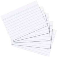 Record Cards White Ruled 5" x 3" Pack of 100