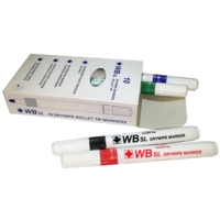 Whiteboard Drywipe Bullet Assorted Markers Pack of 10