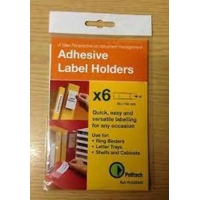 Pelltech Label Holder 62x150mm Pk6 Pelltech Label Holder 62x150mm Pk6