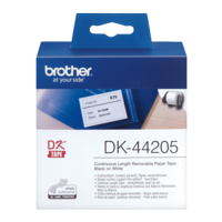 Brother Dk44205 Removable White Paper 62Mmx30.48 Metre Brother Dk44205 Removable White Paper 62Mmx30.48 Metre