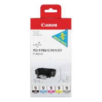 Canon PGI-9 Bk/C/M/Y/Gry Ink Cartridges Canon PGI-9 Bk/C/M/Y/Gry Ink Cartridges