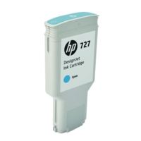 HP F9J76A 727 Ink Cartridge Cyan 300ml HP F9J76A 727 Ink Cartridge Cyan 300ml