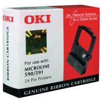 Oki ML590/591 Black Fabric Ribbon