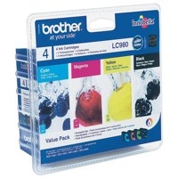Brother LC980MP Ink 300 Pages Multipack Brother LC980MP Ink 300 Pages Multipack