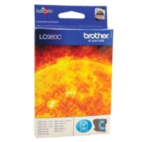 Brother LC980C Ink 260 Pages Cyan Brother LC980C Ink 260 Pages Cyan