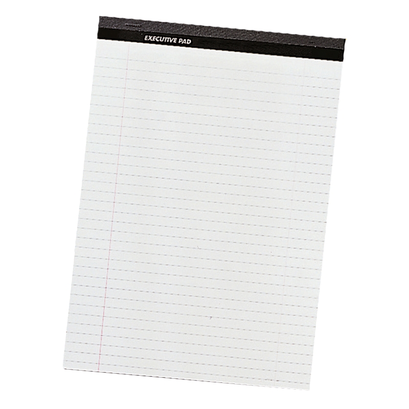 A4 Executive Pad, White Kingswood Office Supplies