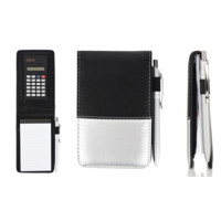 Pocket Notebook with Pen and Calculator