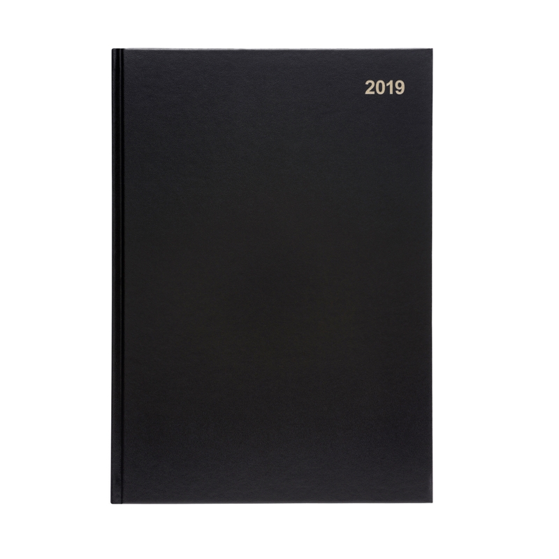 A4 Week to View Diary Black, 2024 Kingswood Office Supplies