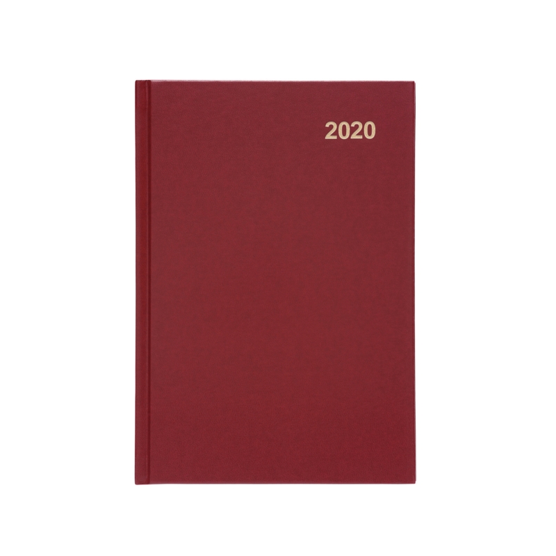 A4 Week to View Diary Red, 2025 Kingswood Office Supplies