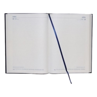 A5 Page a Day Diary Black, 2025
