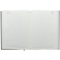 A4 TWO Pages Per Day Diary Black 2024