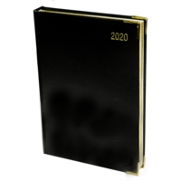 A5 Executive Diary Day per Page, Black, 2022