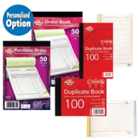 105 x130mm Duplicate Book, Ruled