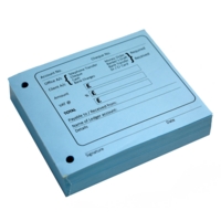 Kingswood Cash Debit/Credit Block Pad, BLUE