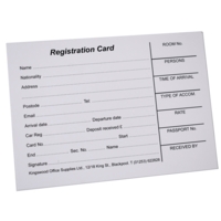 Guest Registration Cards, Pack 100