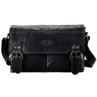 Leather Shoulder Bag Sensation, Black