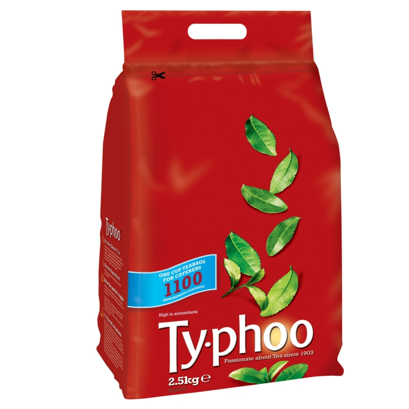 Typhoo 1 Cup Tea Bags Pack 1100 Kingswood Office Supplies