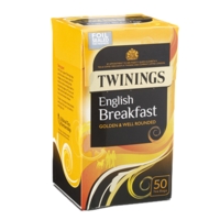 Twinings English Breakfast Tea Bags Box 50
