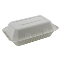 9 x 6" Food Box,  Pack 50 Bagasse Pulp