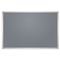 Notice Board, Aluminium Trim 600 x 450mm, Grey