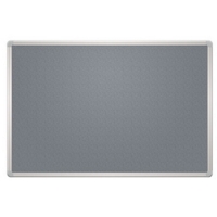 Notice Board, Aluminium Trim 600 x 450mm, Grey