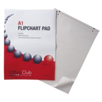 Flip Chart Pads A1 Plain   Pack 5