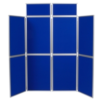 8 Panel Display System Blue Felt