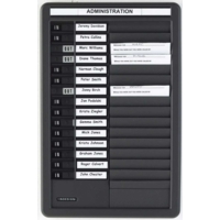 In Out Board with Message Slot 15 Names In Out Board with Message Slot 15 Names