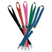 20mm Lanyard, BLACK with hook & breakaway clip