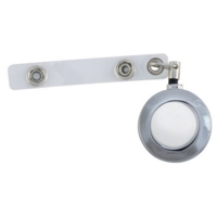 Badge Reel, Chrome, Single