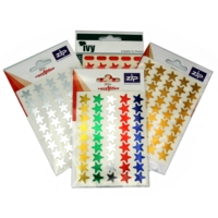 Self Adhesive Stars, Ass, Pack 90