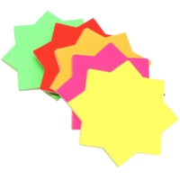 6" Fluorescent Stars, Pack 12