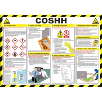 COSHH Poster 590x420mm PVC