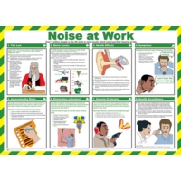 Noise at Work 590x420mm PVC Poster