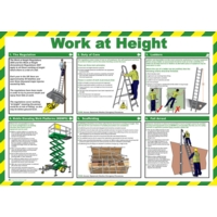 Work at Height 590x420mm PVC Poster
