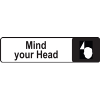 Mind Your Head 45 x 175mm  Aluminium Look