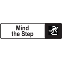 Mind The Step 45 x 175mm  Aluminium Look