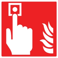 Fire Alarm Symbol 100x100mm, PVC