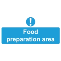 Food Preparation Area 110 x 220mm  PVC