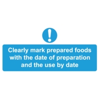 Mark Food With Date 110 x 220mm  PVC