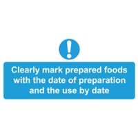 Mark Food With Date 110 x 220mm  PVC