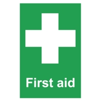 First Aid 150x100mm,  PVC