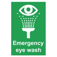 Emergency Eye Wash 150x100mm,  PVC