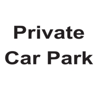 Private Car Park A4  Window Sticker