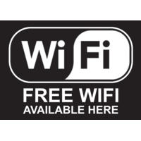 Free Wi-Fi A4  Self Adhesive