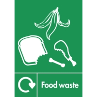 Food Waste A5 Window Sticker