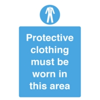 Wear Protective Clothing A5 PVC