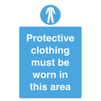 Wear Protective Clothing A5 Window Sticker