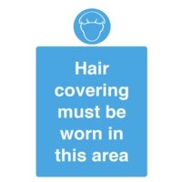 Wear Hair Covering A5 Window Sticker