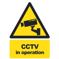 CCTV in Operation A5 Window Sticker